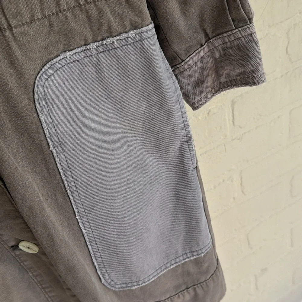 Free People jacket apollo utility patchwork shacket lilac skies we the free XS